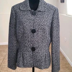 Talbots peplum blazer